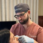 Dr. Lyman and patient