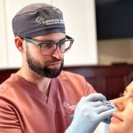 Dr. Lyman providing patient with botox